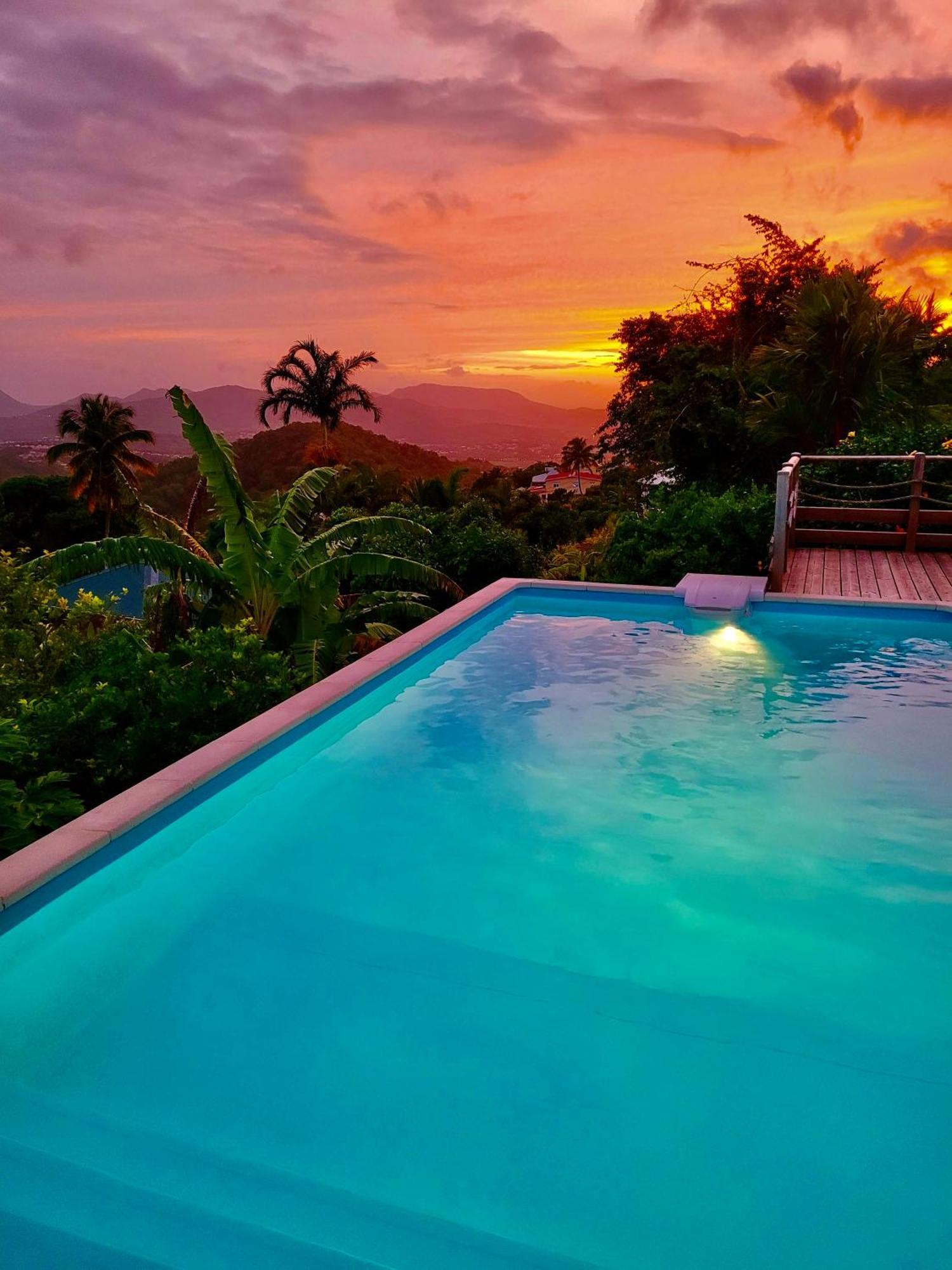 Villa Cosaroe 6-14 Pers Piscine Et Superbe Vue Mer Panoramique Riviere-Salee Luaran gambar